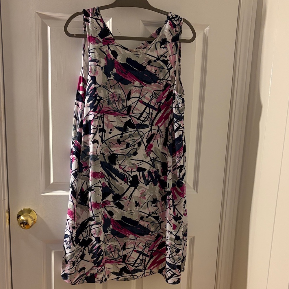Nic + Zoe Abstract Print Sleeveless Dress